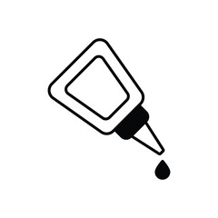 Glue Bottle  icon isolated on a white background. Vector illustration.