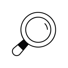 Magnifier  icon isolated on a white background. Vector illustration.