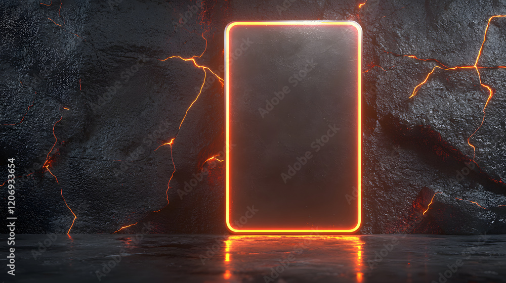 Aufkleber futuristic portal display digital realm graphic design abstract environment high-tech viewpoint virt