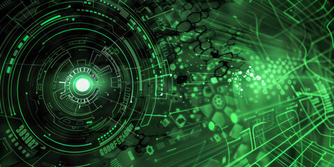 A visual representation of a futuristic cyber tunnel with digital data speeding towards a bright light at the end.