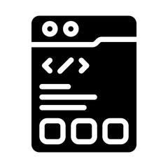 Coding Solid Icon