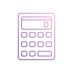 Calculator icon isolated on a white background. Vector illustration.