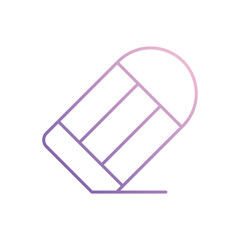 Eraser  icon isolated on a white background. Vector illustration.