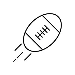 Rugby  icon isolated on a white background. Vector illustration.