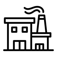 factory building outline style