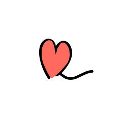 heart line art design