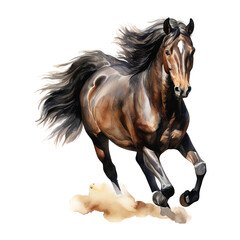 Obraz premium Elegant Horse Clipart Vector Illustration