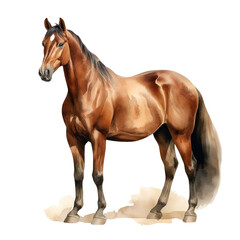 Obraz premium Elegant Horse Clipart Vector Illustration
