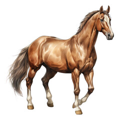 Naklejka premium Elegant Horse Clipart Vector Illustration