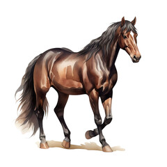 Obraz premium Elegant Horse Clipart Vector Illustration