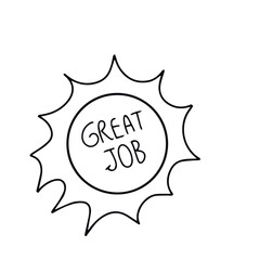 outline black color to journal weekly element doodles design