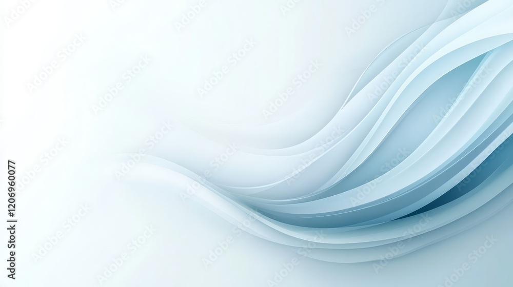 Poster abstract blue background with smooth lines and gradients for modern design