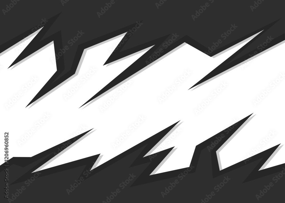 Poster abstract background with jagged arrow pattern and with some copy space area