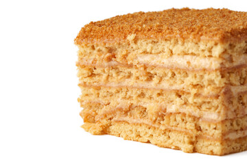 Sweet layered dessert showcases delicate texture and golden crust for a delightful treat