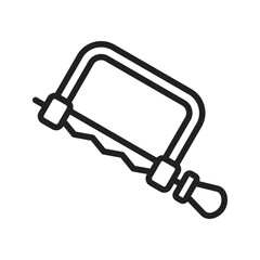 Coping Saw icon vector image. Suitable for mobile apps, web apps and print media.
