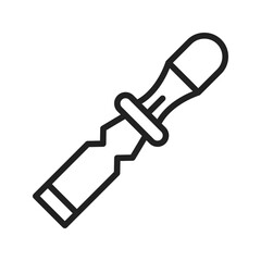 Chisel icon vector image. Suitable for mobile apps, web apps and print media.