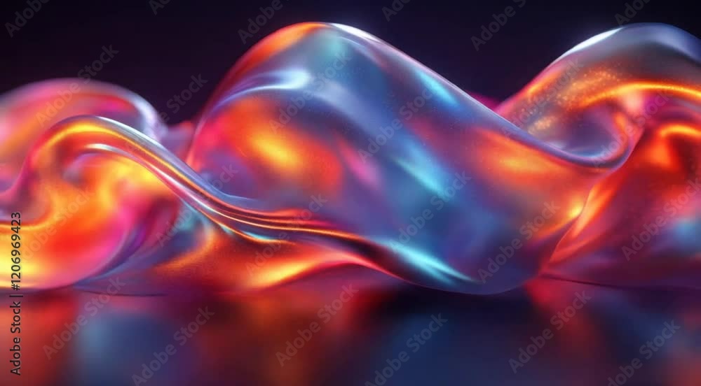 Poster techno art abstract creative colorful fluid visual kv design
