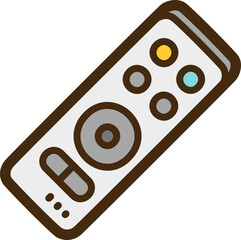 Remote control vector doodle illustration and graphic