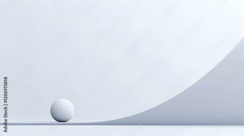 Poster minimalist cosmic path, an elegant representation of planetary orbits, showcasing simplicity and har
