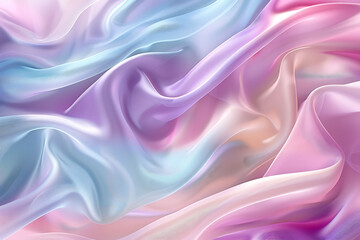 Obraz premium Ethereal Fabric Folds in Pastel Hues