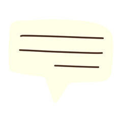 best word outline on journal. bubbles talk. doodle sticker journal element design. Cute journal and planner design vector illustration