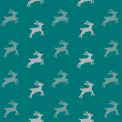 Seamless pattern deers wallpapers vector