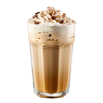 iced coffee frappe a refreshing and creamy beverage topped with whipped cream and coffee beans