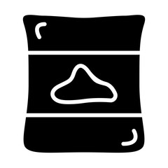 Bag Cement Solid Icon