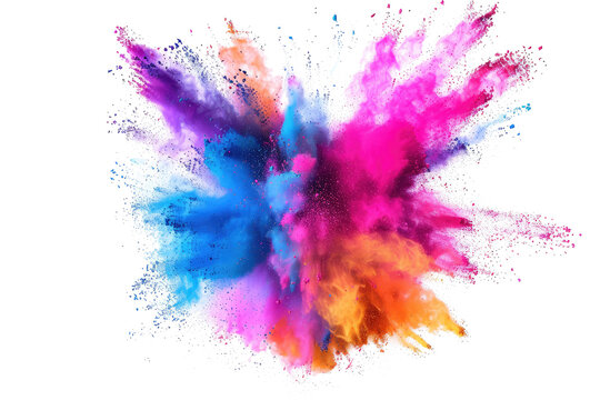 Frozen Brilliance: The Ethereal Beauty of a Suspended Powder Burst - Powered by Adobe