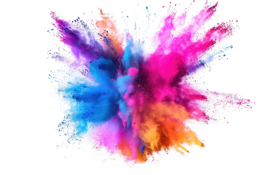 Frozen Brilliance: The Ethereal Beauty of a Suspended Powder Burst