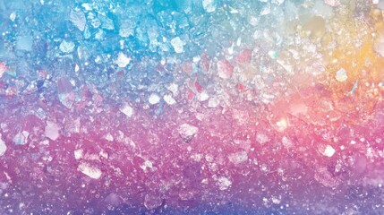 Fototapeta premium Abstract pastel rainbow hologram glass texture with vibrant hues