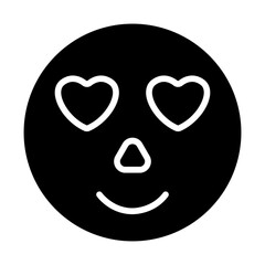 Emoticon Love Solid Icon