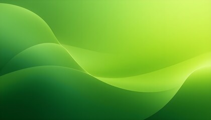 Soft Green Gradient Background - Blurred Abstract Green Glow Texture for Design