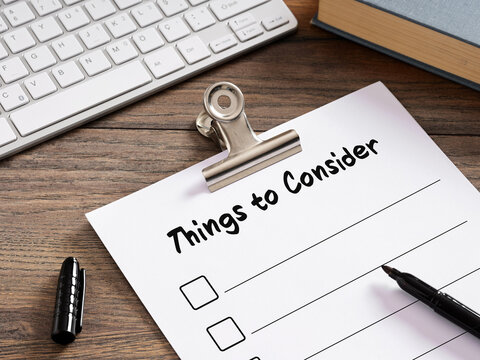 Checklist of things to consider, planning strategy and business development