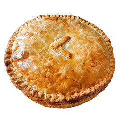 homemade pie with a braided crust and lattice top