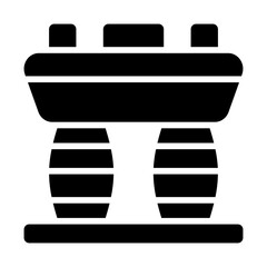 Marina Bay Solid Icon