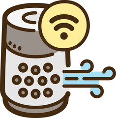 Air purifier vector doodle illustration and graphic