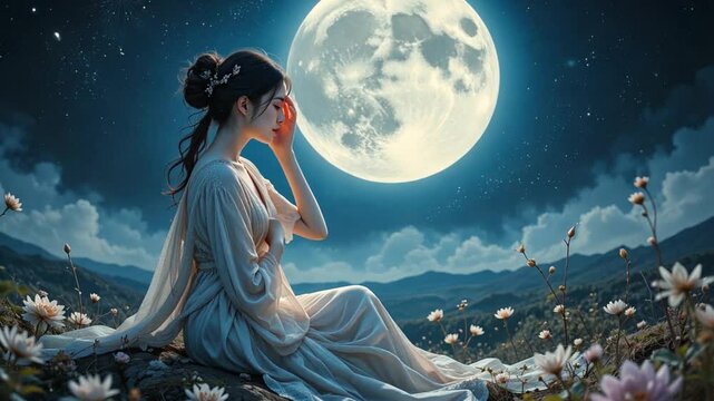 the beautiful girl in the night