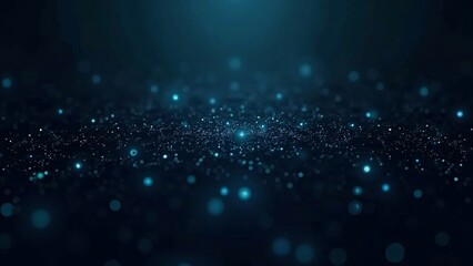 Futuristic Digital Particle Field