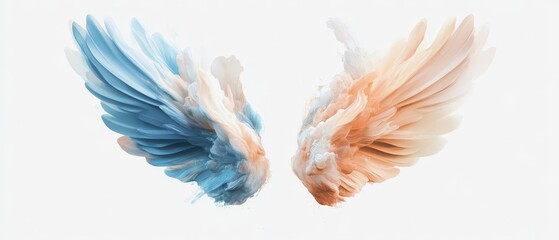 Obraz premium Black History Freedom and Empowerment. Abstract wings of freedom with Black History Month themes, uplifting backdrop, 3D illustration