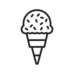 Ice Cream icon vector image. Suitable for mobile apps, web apps and print media.