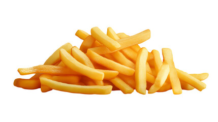 french fries isolated on transparent background