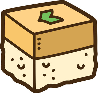 Kue talam vector doodle illustration and graphic