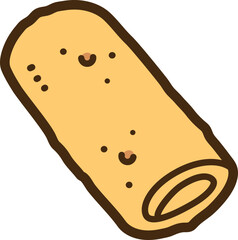 Lumpia vector doodle illustration and graphic