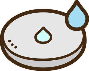 Water sensor vector doodle illustration and graphic