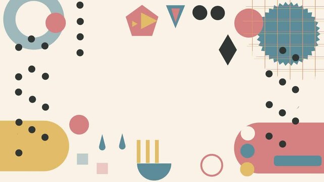 geometric border-frame invitation background