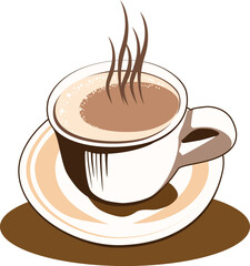 VECTOR A CUP OF CHOCOLATE MILK