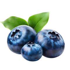 Obraz premium Fresh blueberry isolated on transparent background