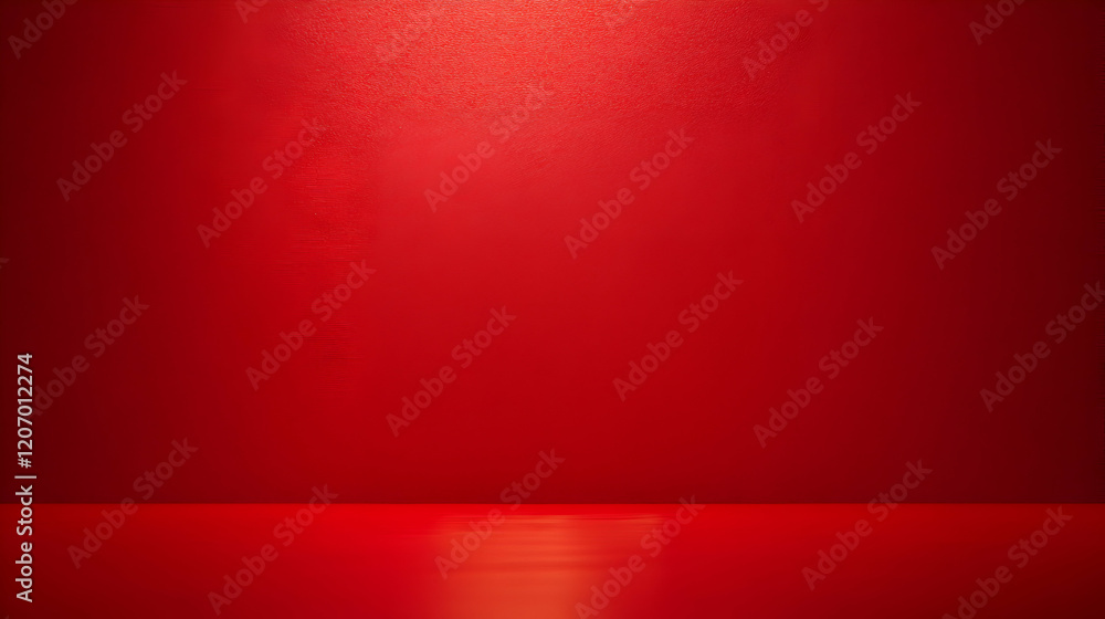 Poster a vibrant red background with a reflective surface, ideal for various graphic design projects and cr