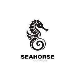 Seahorse Logo. Seahorse Logo Design. Seahorse Logo Brand. Seahorse Logo Vector Design Isolated on White Background